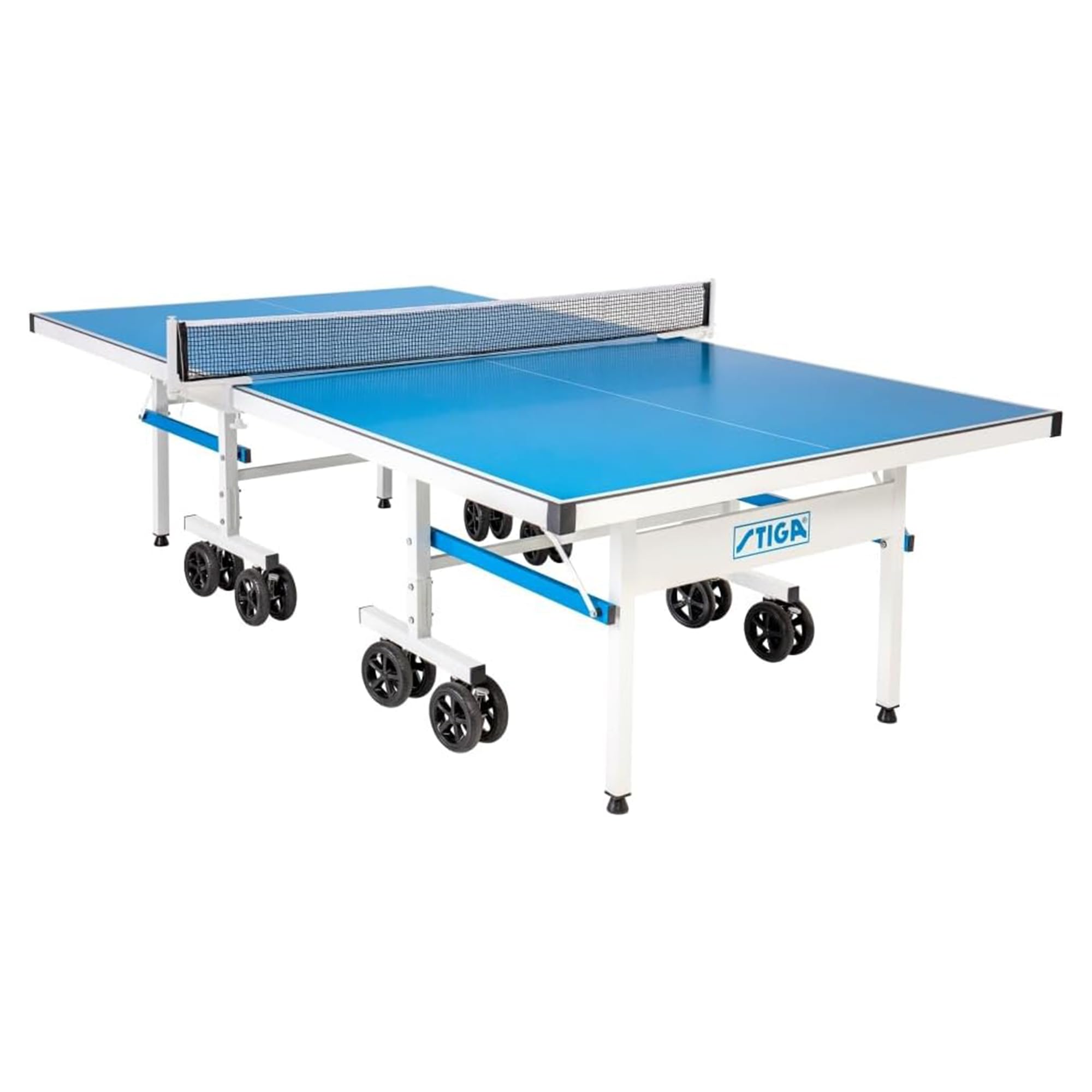 Photo 1 of ***FACTORY SEALED***STIGA Outdoor Table Tennis Table – All-Weather Waterproof Aluminum Ping Pong Table with Net & Post, QuickPlay Assembly, 108" L x 60" W x 30" H