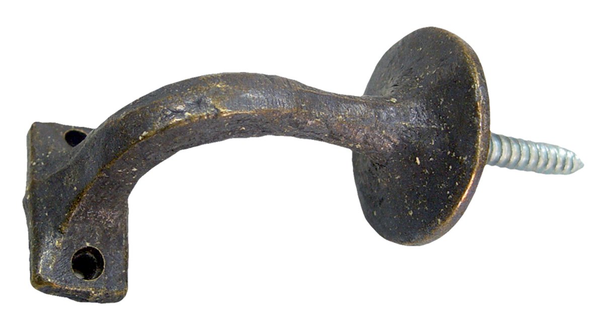 Imex El Zorro 76672 Rustic Brass Handrail Bracket (75 mm)