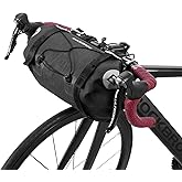 ROCKBROS Handlebar Bag Waterproof Front Extendable 7-14L Storage Bag Two Openings Large Capacity for Mountain and Road Bike