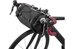 ROCKBROS Handlebar Bag Waterproof Front Extendable 7-14L Storage Bag Two Openings Large Capacity for Mountain and Road Bike