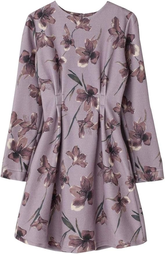 Amazon Co Jp ワンピース レディース ミニ丈 花柄 ワンピース 長袖 春 ワンピース 大人 きれいめ ワンピース 結婚式 ワンピース 春 ワンピース長袖 フラワー柄 ワンピース 春 ワンピース ネイビー 大人 ワンピース 結婚式 ワンピース 袖あり Opdo0586 ピンク 服