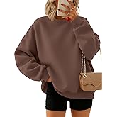 Trendy Queen Sweatshirts for Women Hoodies Oversized Crewneck Tops Sweaters Comfy Fall Winter Outfits Clothes 2026 Fashion