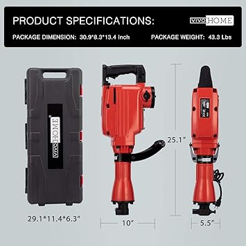 VIVOHOME VH607 Power Demolition Drills product image 6