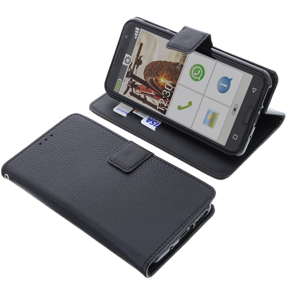 foto-kontor Cover compatible with Emporia Smart 5 book-style black case