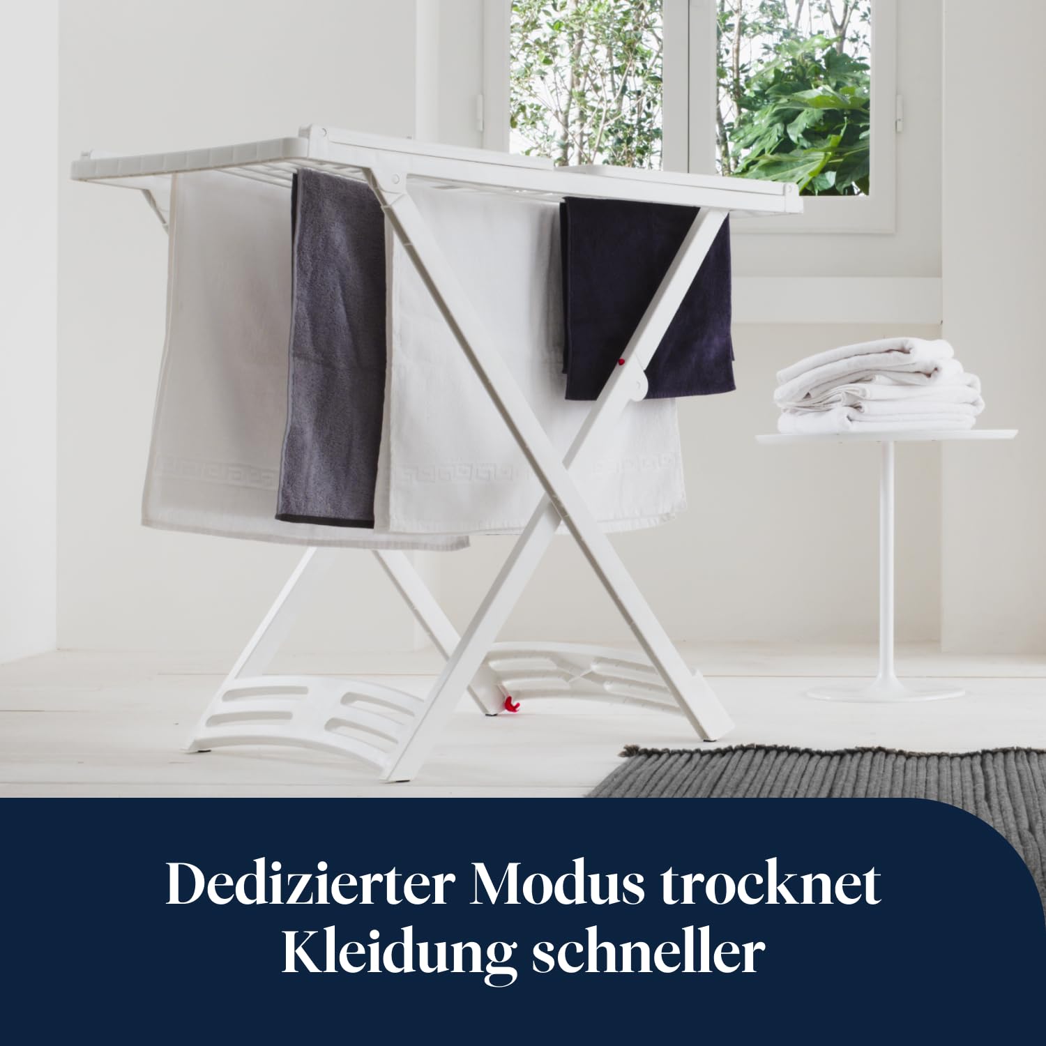 De’Longhi Tasciugo AriaDry - Tragbarer Luftentfeuchter mit 3-Fach-Filtersystem, 12L/Tag Feuchtigkeitsentzug, Wäschetrockner, Anti-Schimmel, Geringe Geräuschentwicklung, Weiß (DEX212SF) 5