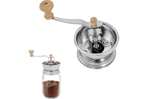 PLUS TARD Coffee Grinder Lid for Mason Jar of Regular Mouth Manual Coffee Grinder for Home Use Stainless Steel Spice Grinder