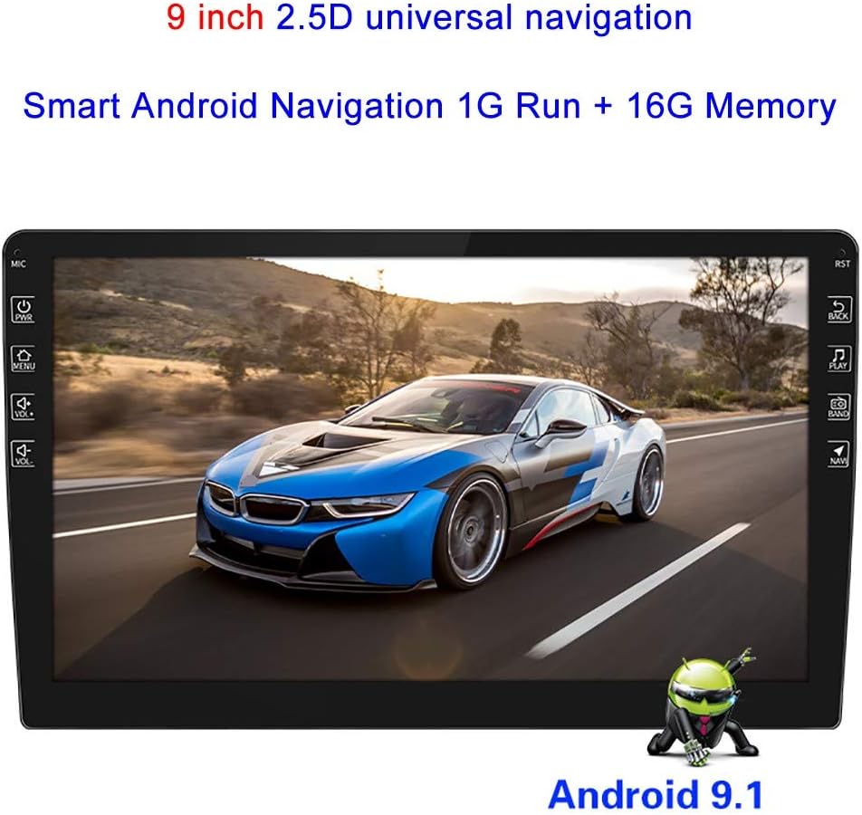 COKECO Android 9.1 Car Stereo Single 9 Inch General Motors Android Navigator All-in-One GPS Quad Core WiFi Android Navigation