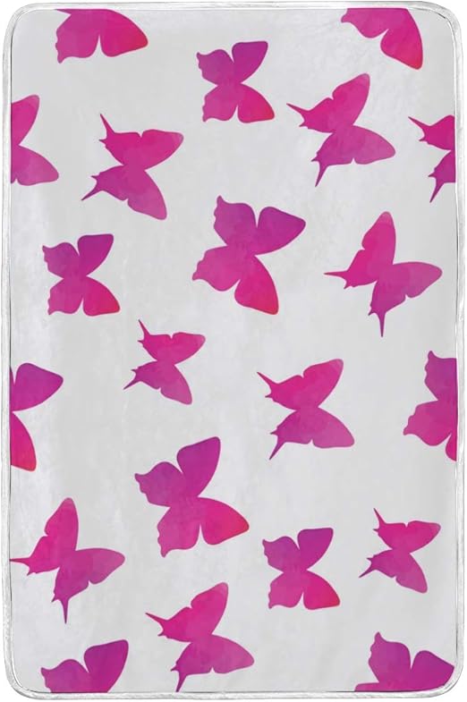 pink butterfly blanket