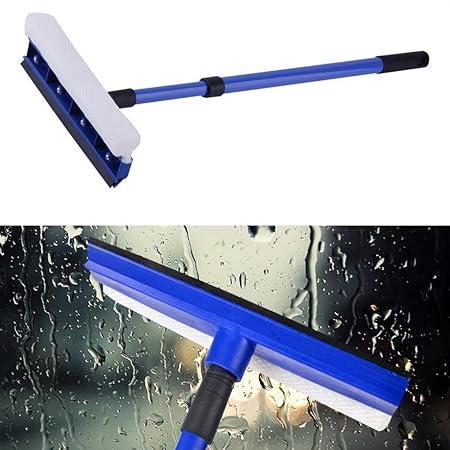 TOTAL HOME Fashion Creative Adjustable Handle Double Sided Window Windshield Glass Wiper Cleaner Wash Brush