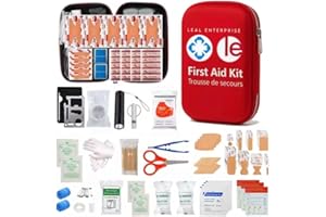 First Aid Kit 301 Piece - Fully Stocked Survival Emergency Kit for Home, Car, Camping, Outdoor Travel, Hiking & Family Prepar