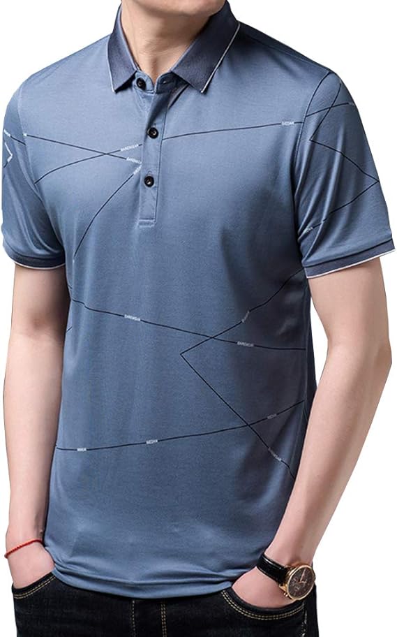 Amazon ポロシャツ Tシャツ 襟付き メンズ 半袖 シルク ボタン 大人 スタイル カジュアル ビジネス スポーツ 快適 日常 夏服 2xl グレー ポロシャツ 通販