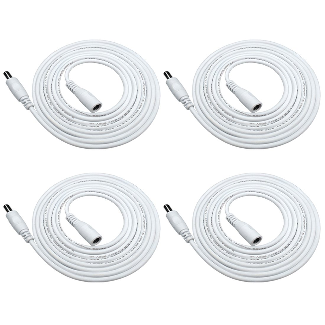 Liwinting 10 Pieces 4 Pin RGB LED Strip Connector, 10mm Wide, 16.5cm Length for SMD 5050 RGB LED Strip Light Connect LED Strip to Power Adaptor to Controller with Free 10pcs 4 Pin Male Connector