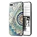 Badalink Cute iPhone 7 Plus Case, iPhone 8 Plus Case for Women, Painting Tempered Glass Cover Soft TPU Frame Hard PC Back Phone Case, iPhone 7 Plus Skin Protective, iPhone 8 Plus Cover Totem