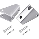 Justech 2PCS Linear Actuator Mounting Brackets, Adjustable Pivot Kit | 180&deg; Pivot Adjustment, Galvanized Steel Construction, Mounting Bolts and Cotter Pins Included for Easy Installation
