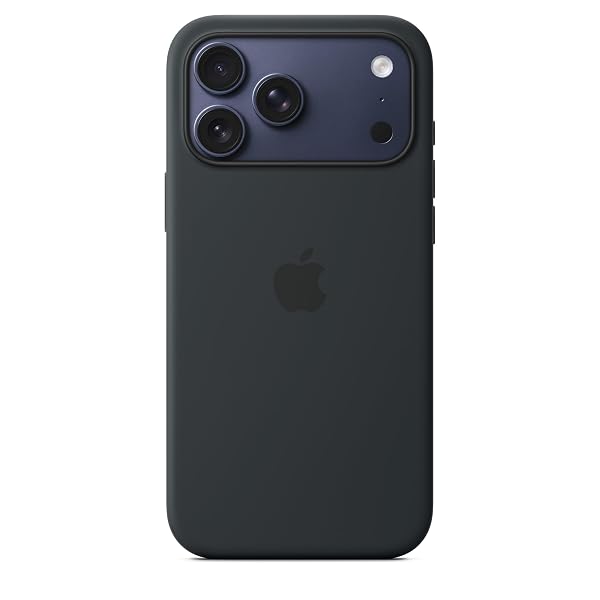 APPLE IPHONE 17 PRO MAX SILICONE CASE WITH MAGSAFE AND CAMERA CONTROL: LIGHTWEIGHT PHONE CASE, WIRELESS CHARGING COMPATIBLE, SMOOTH MATTE FINISH; BLACK