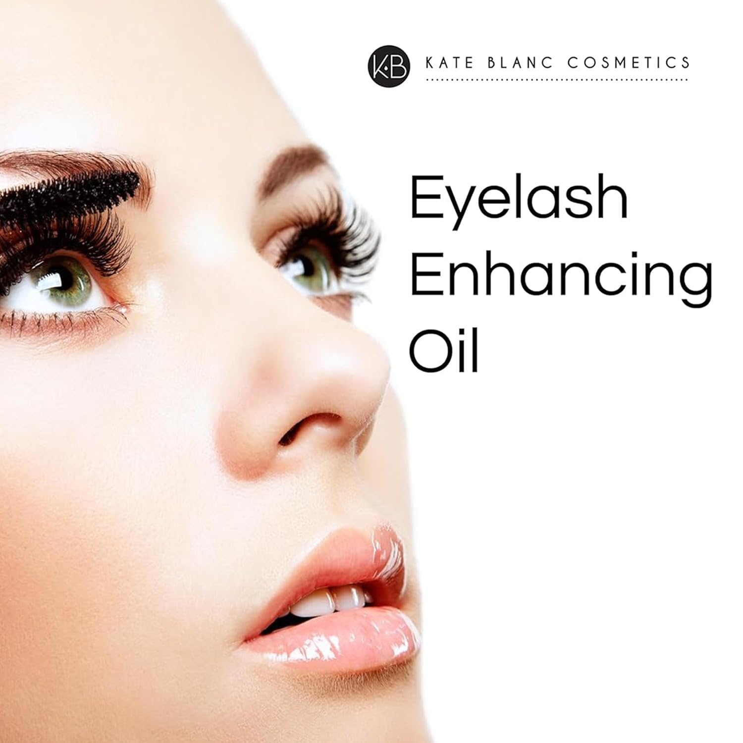 Kate Blanc Cosmetics Castor Oil Organic for Hair, Lashes, Face (2oz), 100% Pure, Cold Pressed, Hexane Free. Eyelash Serum for Thicker-Looking Eyelashes & Eyebrows