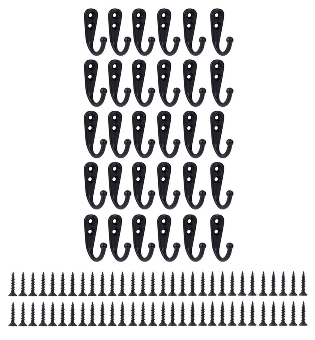 Concisea EF7M Clothes Hook, Acrylic, Black