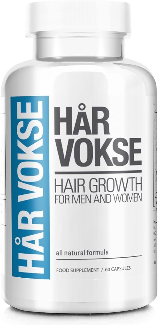 Har Vokse Natural Hair Loss and Regrowth Supplement for Men and Women - 360 Capsules