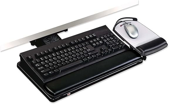 Amazon Com 3m Knob Adjust Keyboard Tray With Adjustable Platform