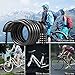 Puroma 5-Digit Combination Bike Cable Lock Mounting Bracket, Resettable Self Coiling Cycling Security Bicycle Locks, 5 Feet x 1/2 inch (Black)