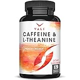 VALI Caffeine 50mg & L Theanine 100mg - Caffeine Pills & L-Theanine for Smart Smooth Energy & Focus Supplement. Nootropic Bra