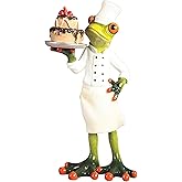 ICE ARMOR 7.5" H Frog The Chef with Cake Figurine Statue Sculpture Ornament Decor for Housewarming, Holidays, Christmas for Men/Women