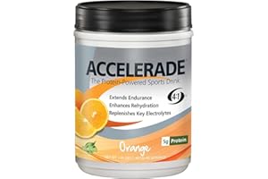 Accelerade PacificHealth, All Natural Sport Hydration Drink Mix with Protein, Carbs, and Electrolytes for Superior Energy Replenishment - Net Wt. 2.06 lb., 30 Serving (Orange)