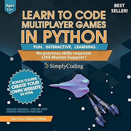 Learn to Code PYTHON for Multiplayer Adventure Games (Ages 12+) – Programming and Video Game Design for Kids – Writing Software & Computer Coding - Better than Minecraft Mods - ( PC, Mac & Linux )