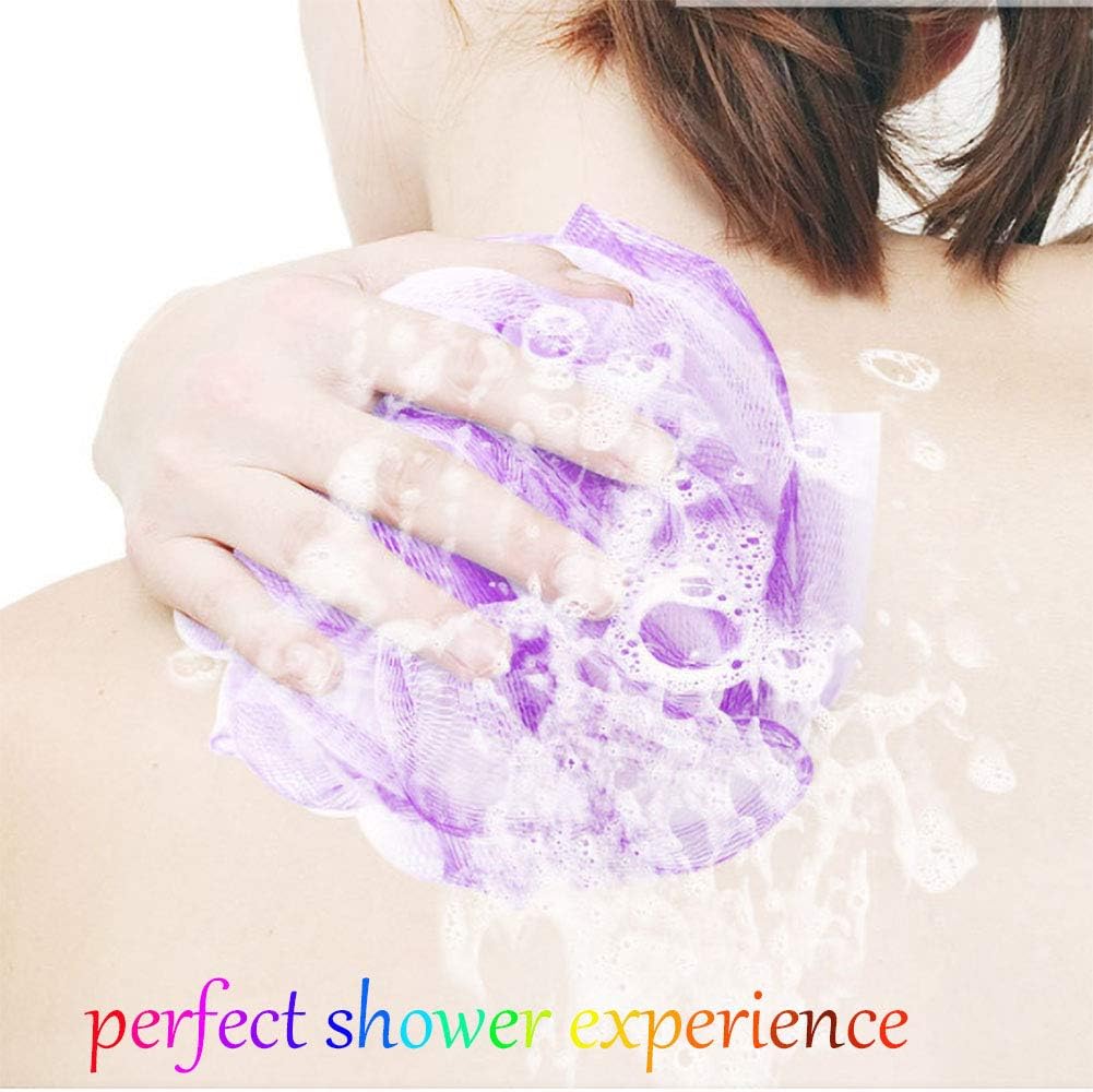 3pack Bath Sponge Loofahs, Exfoliate Shower Bath Loofah. Mesh Pouf Shower Ball and Beauty Bathing Accessories.: Health & Personal Care