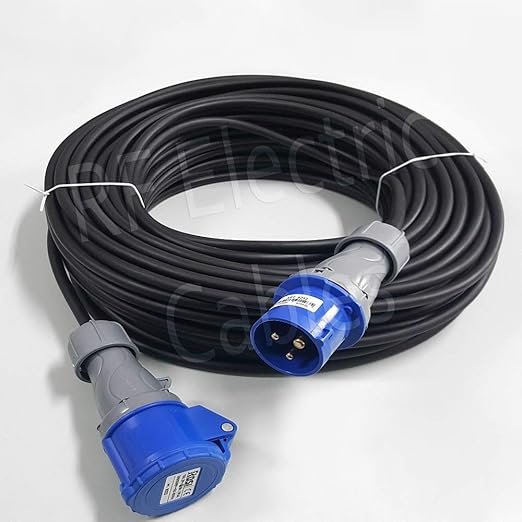 Prolunga Industriale 15m CEE 16A 380V - Cavo 5x25mm² Con Spina Per Garage E Officina - Foto 4