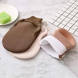 Omenluck Rubbing Shower Towel Bath Exfoliating Scrubber Strong Mud Removal Back view 3