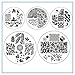 Born Pretty 10 Pcs BP12-20 BP74 Nail Art Stamping Plate Stamp Template Image Plates