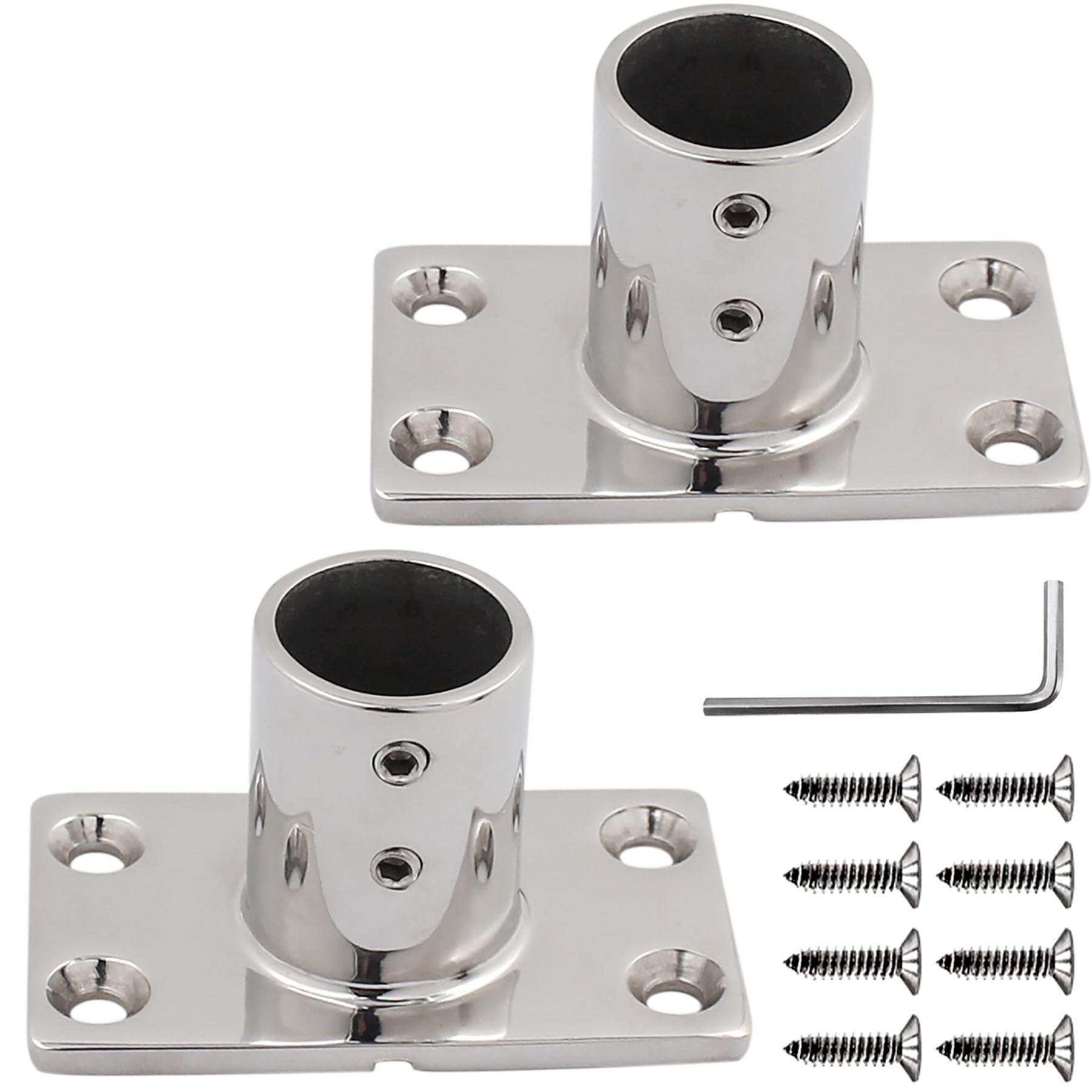 SHENGHUISS Boat Hand Rail Base 316 Stainless Steel Marine Hardware Boat ...