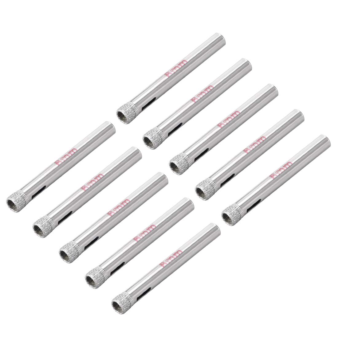 sourcing map 6mm Diamond Drill Bits Hole Saws for Glass Tile Porcelain Marble Ceramic Bottles Pots Brick Pack of 10