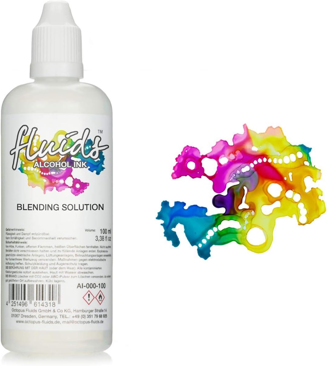 100 ml Fluids Alcohol Blending Solution, Extender for Alcohol Ink