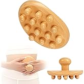 InfiniteRelax Wood Therapy Massage Tools Cellulite Massager Roller Wooden Body Brush Fascia Blaster Brush Body Shaping Professional Maderoterapia Kit Lymphatic Drainage Massager