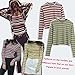 Anself Women Cropped Striped Pullover Sweaters Ribbed Knitted Long Sleeves Sheath Stretchy Jumpers Crop Knitting Top
