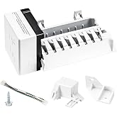 Nurfosttek 2198597 Ice Maker, 185W 115V 60Hz, Fit for Whirlpool, Maytag | High Efficiency Ice Making, Food-grade Materials, Replaces W10122502, 626663, 1016069, 2198678