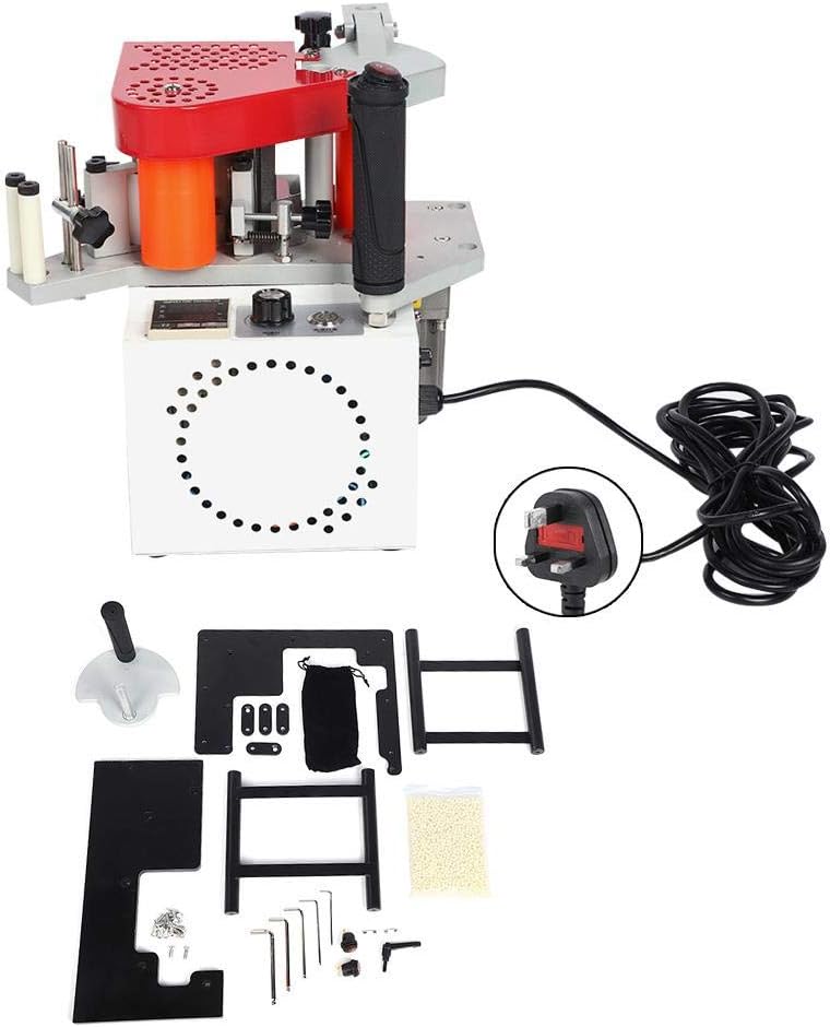 Wood Banding Machine, Stainless Steel Lightweight Portable High Temperature-Resistant Double Sided Glue Edge Bander Machine (UK)