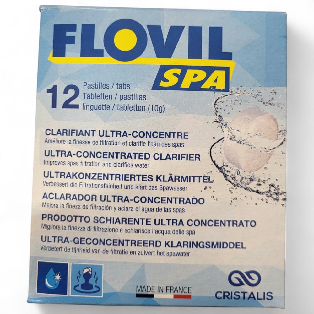 Flovil Spa Whitening Ultra Concentrated md9292 Product for the Water of Spa, White
