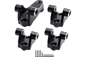 Hobbypark Brass Link Mounts Panhard Mount Suspension Links Axle Mounting Kit for TRX4 Upgrades Replacement of 8227, Front and Rear (Black & Gold)