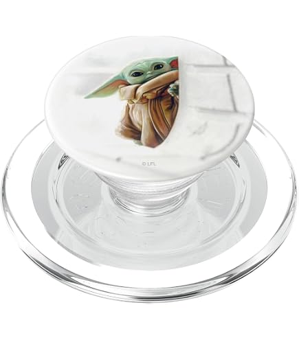 Star Wars PopSockets PopGrip Magnetico Con Grogu (The Child) Sulla Pietra Vedente – Per IPhone MagSafe E Android