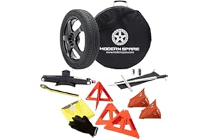 Modern Spare Complete Compact Spare Tire Ultra Kit With Carrying Case - Fits 2020-2025 Tesla Model Y