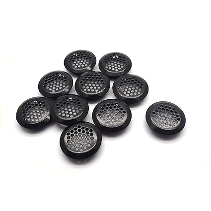 Black Circular Soffit Vent Stainless Steel Round Mesh Hole Louver