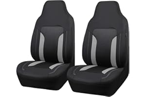 CAR PASS CarGrand Universal 3D Air Mesh-100% Breathable Sporty Bucket Car Seat Cover Front Seats only, Airbag Compatible,Fit 