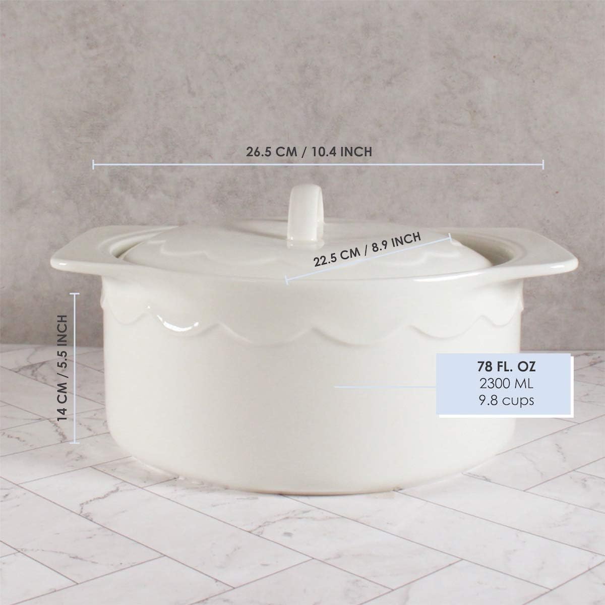 large casserole dish size