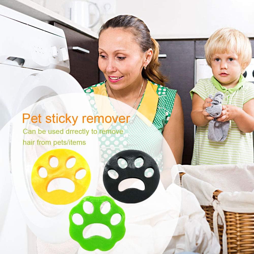 3 PCS Pet Hair Remover for Laundry hair catcher balls washing machine Hair Remover Cleaning Ball Reusable Sticky washer pet hair catcher