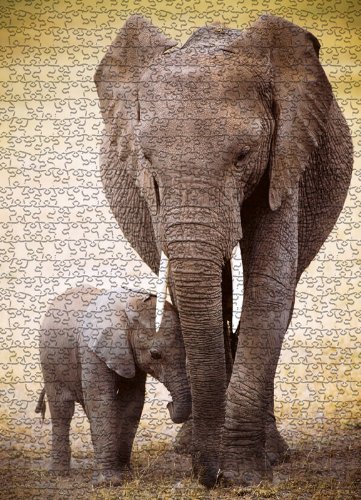 Eurographics Elephant and Baby 1000-Piece Puzzle
