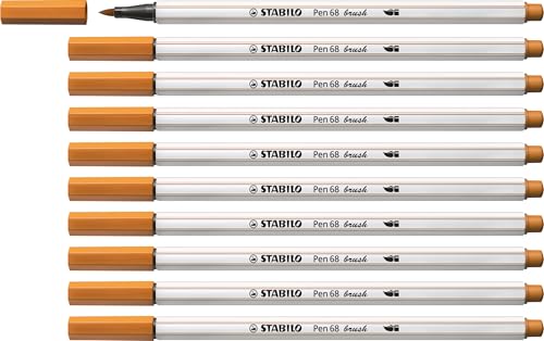 STABILO Pen 68 brush - Premium Fibre-Tip Pen with Brush Tip