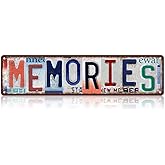 JBYMsign Vintage Memories Street Sign Wall Decor Metal Tin Signs Poster